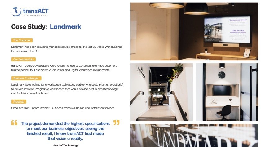 case study Landmark