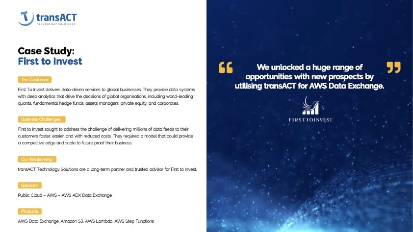 case study first to invest