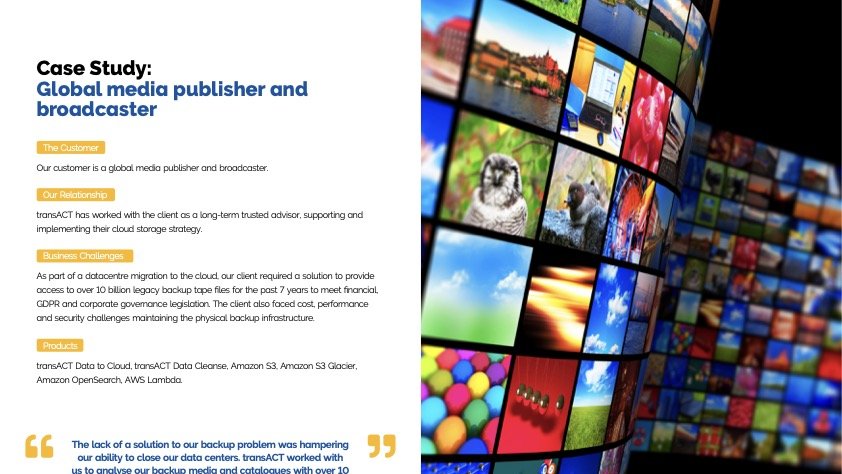 case study global media publisher and broadcaster