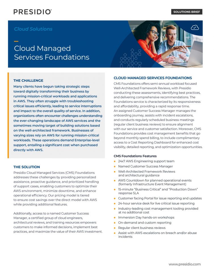 cloud managed services foundations
