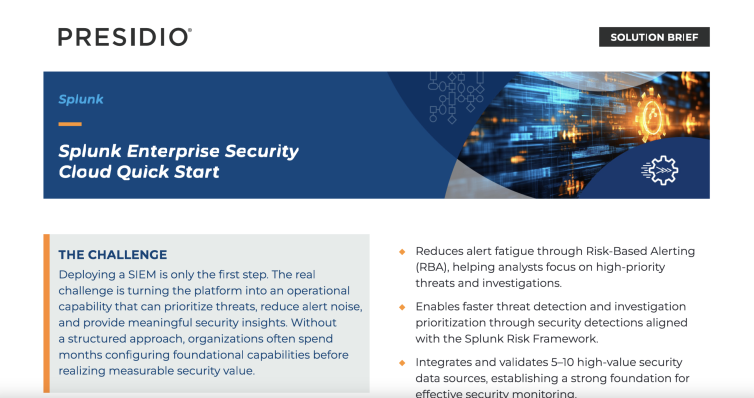 Splunk Enterprise Security Cloud Quick Start