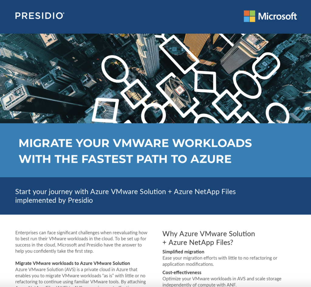 Migrate Your VMware Workloads with the Fastest Path to Azure