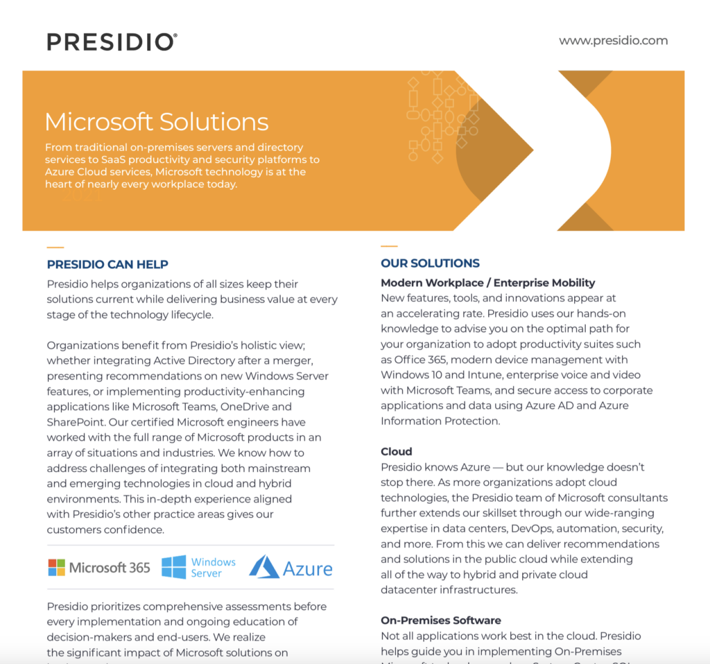 Microsoft Solutions