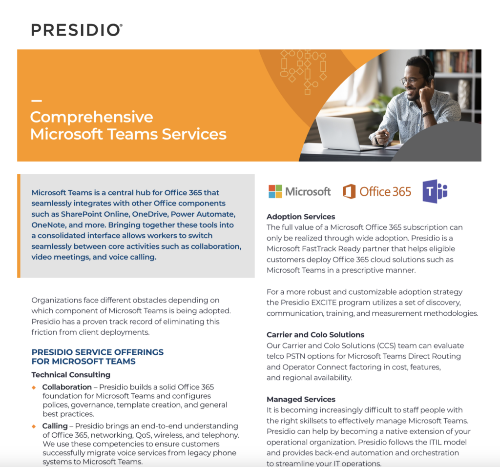 Comprehensive Microsoft Teams Services