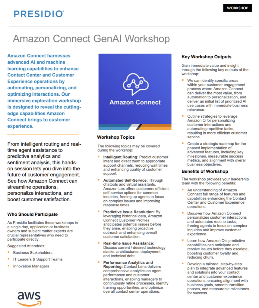 amazon connect genai
