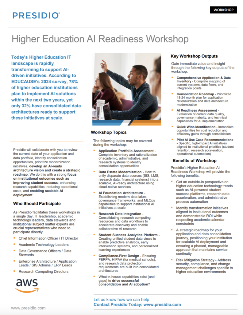 aws higher ed ai readiness