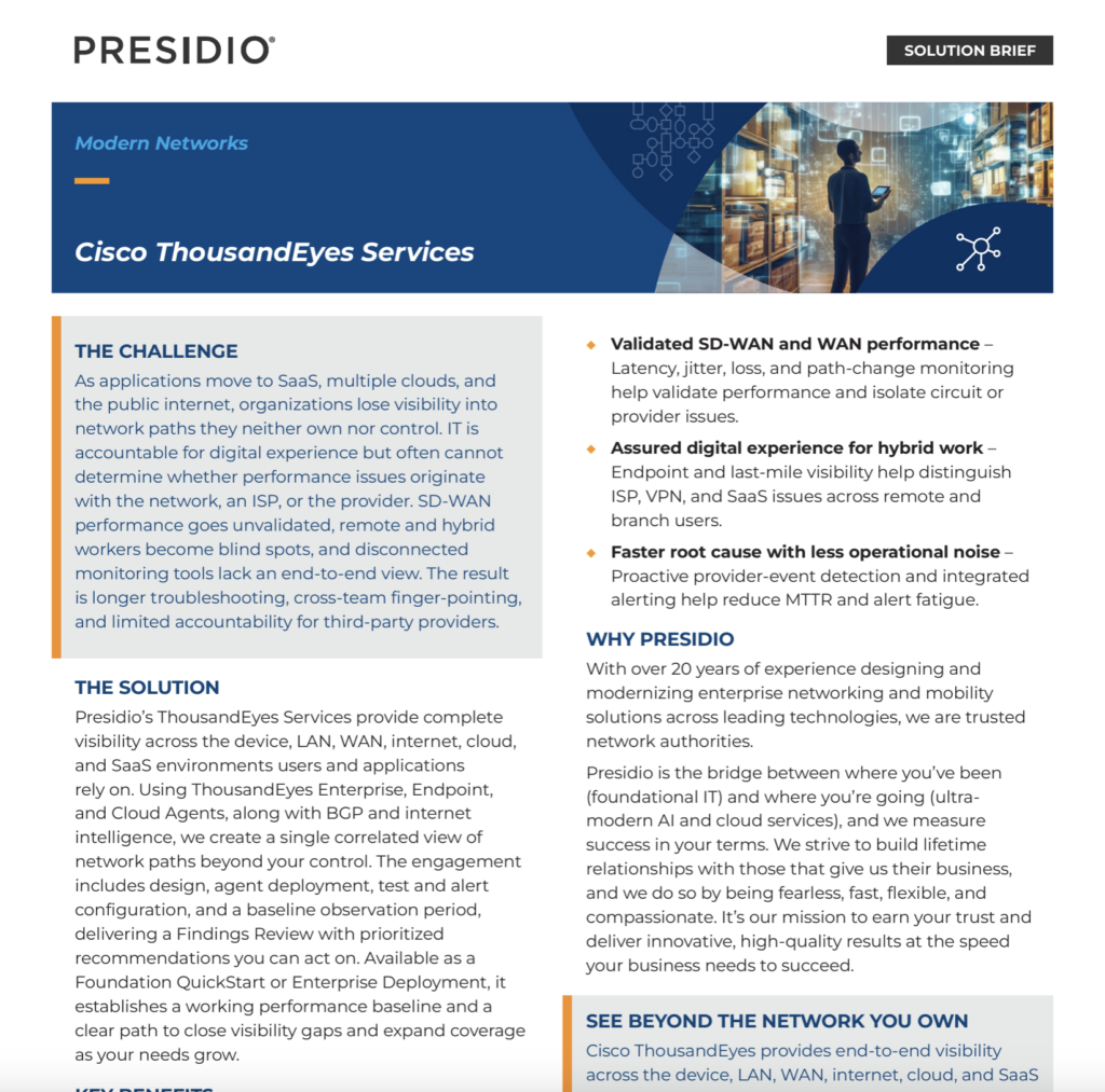 cisco thousandeyes