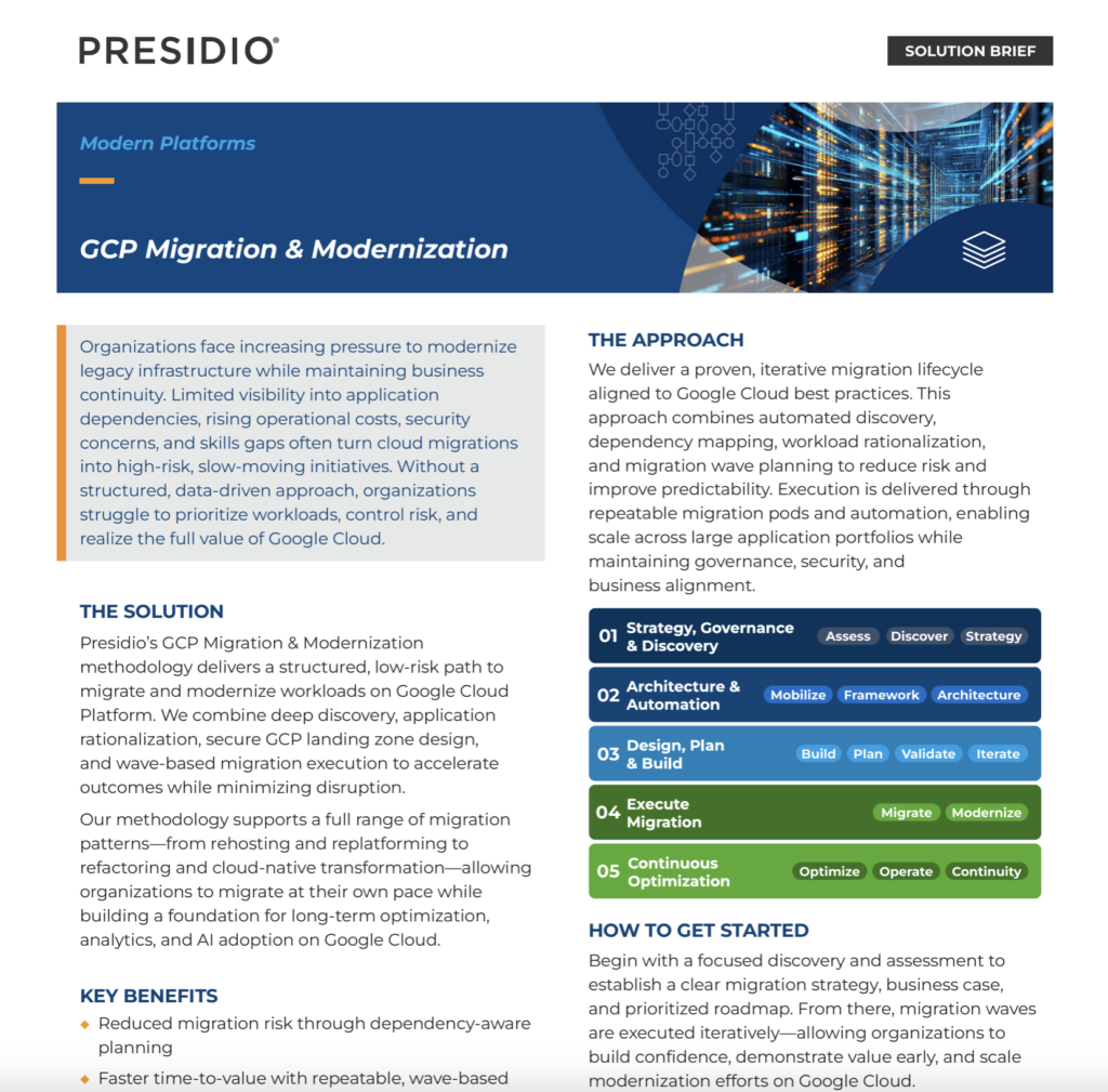 gcp migration modernization