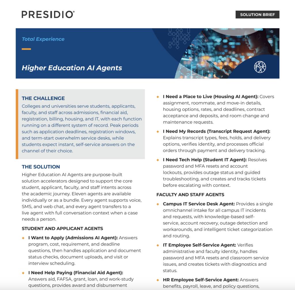 higher ed ai agents