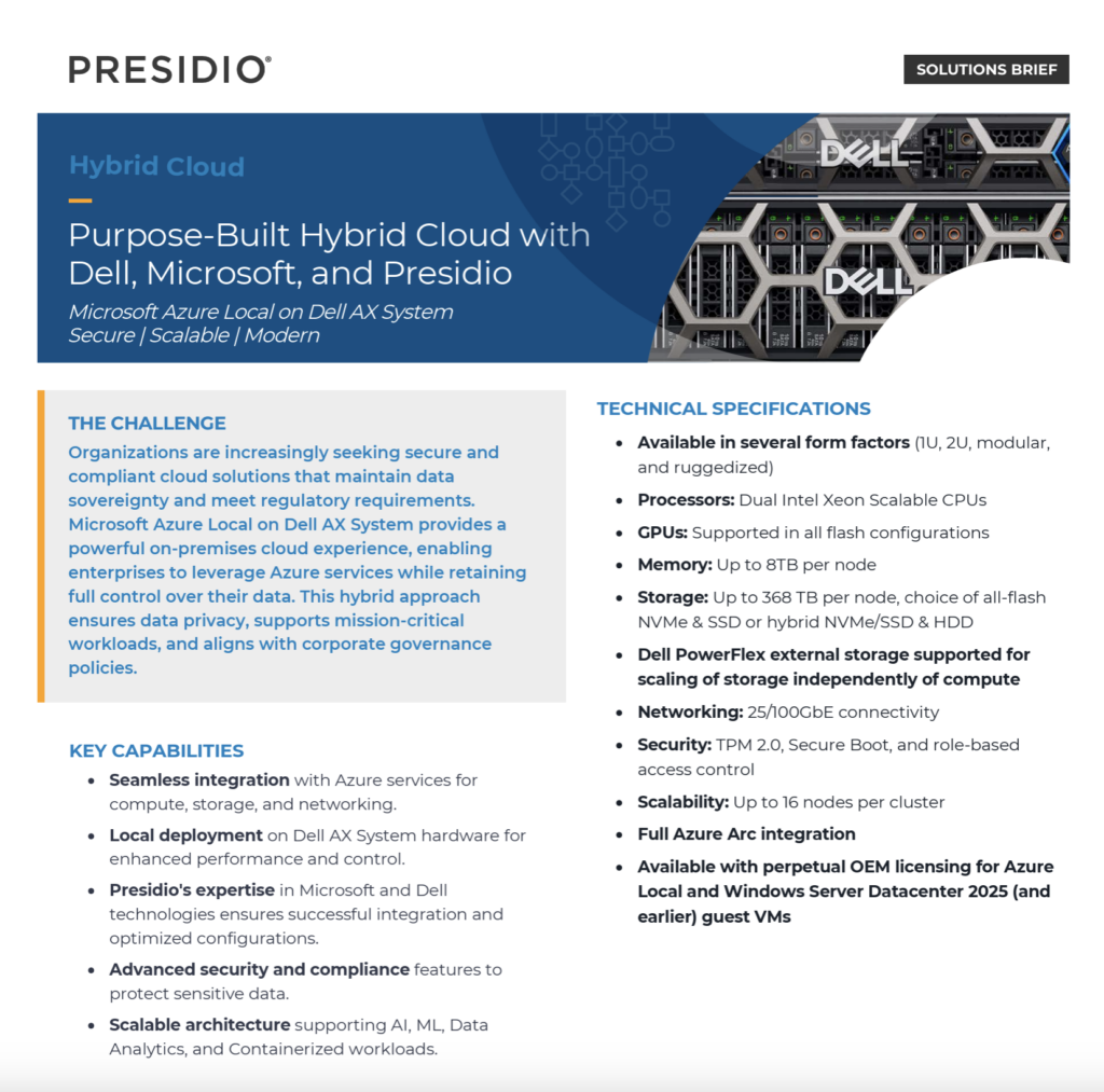 hybrid cloud dell microsoft