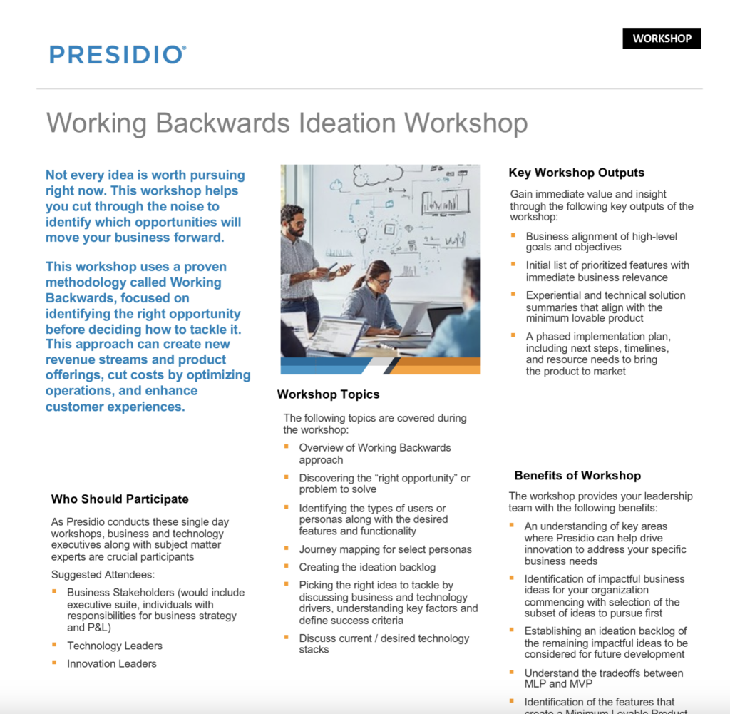 workingbackwards ideationworkshop aws