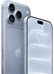 iPhone, glacier colour (light blue), back view showing Ceramic Shield, triple camera system