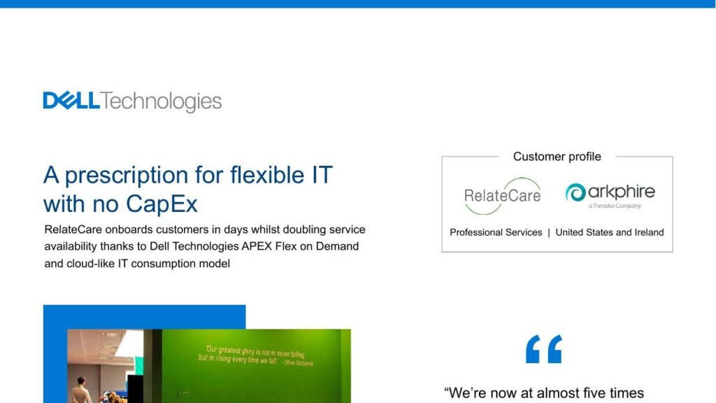 Dell Technologies RelateCare Arkphire Customer Case Study thumbnail