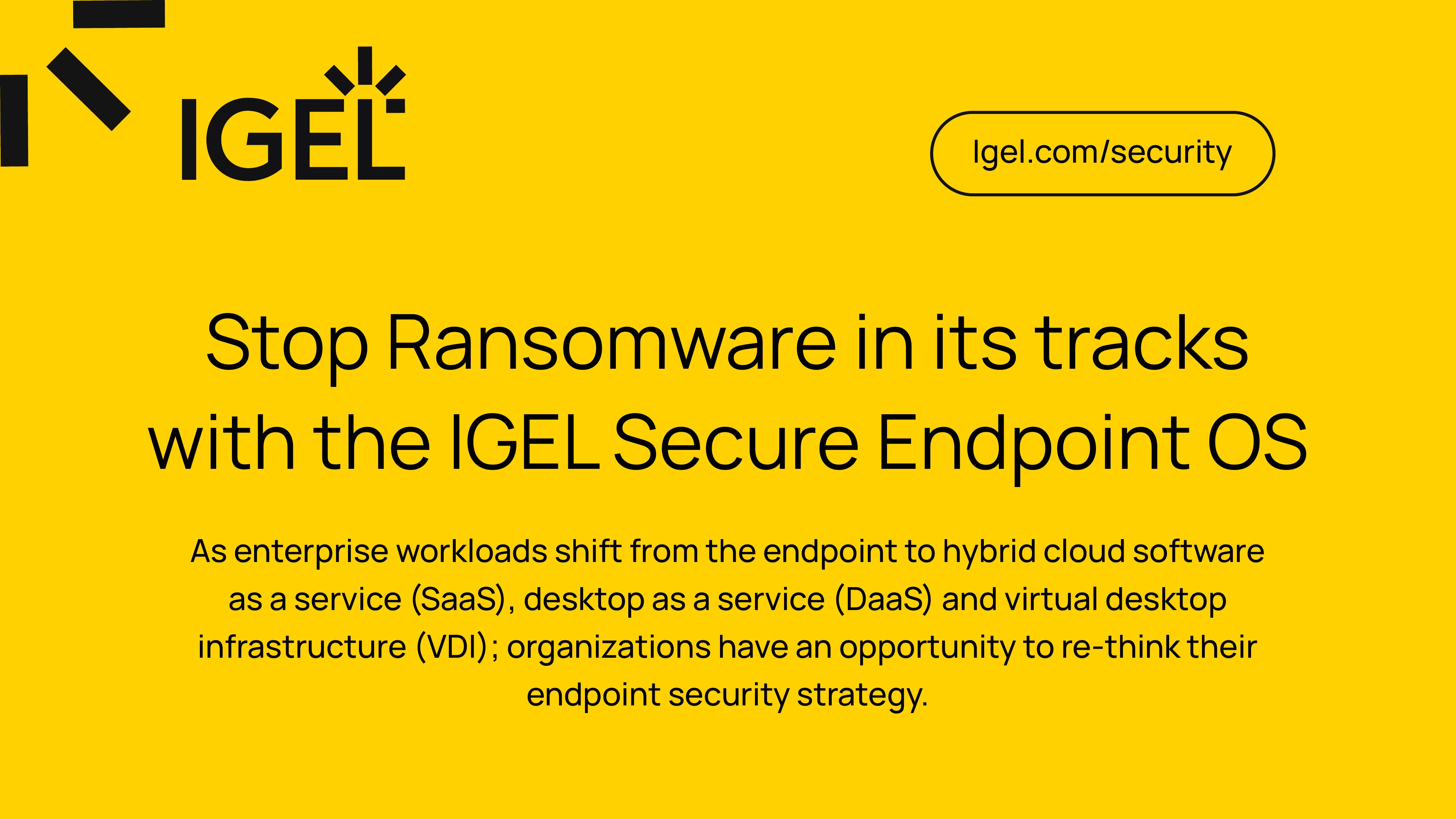 IGEL PresidioPreventative Security Model Infographic