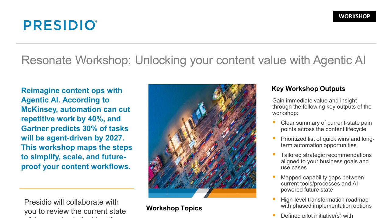 Presidio Resonate AWS Workshop Slick