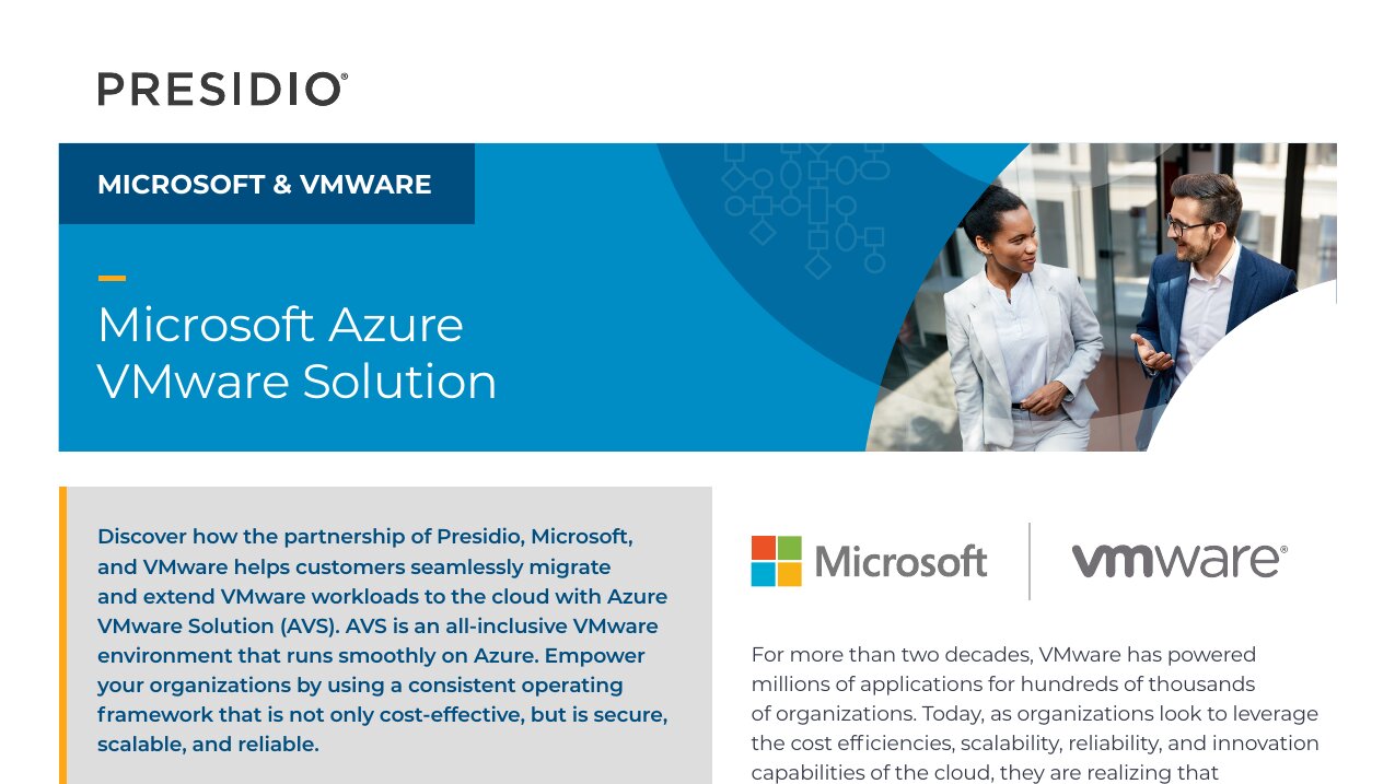 SLICKSHEETS PresidioMicrosoft Azure VMware Solution