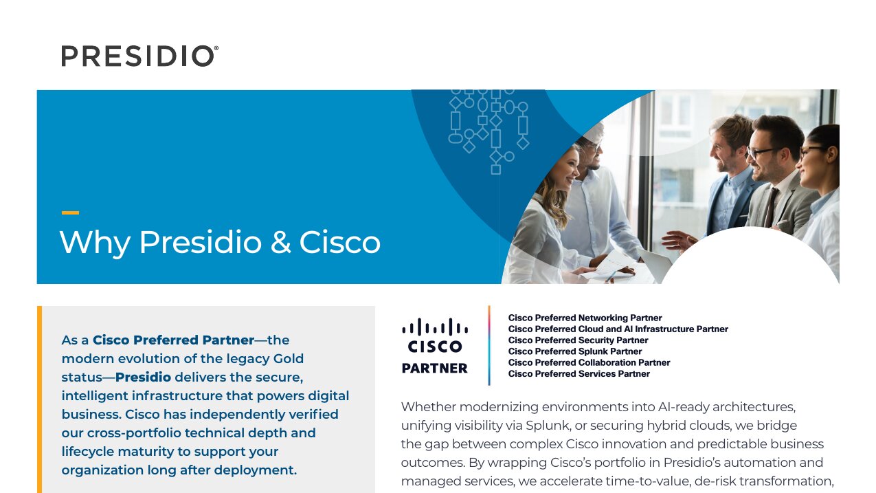 SLICKSHEETS Why Presidio and Cisco
