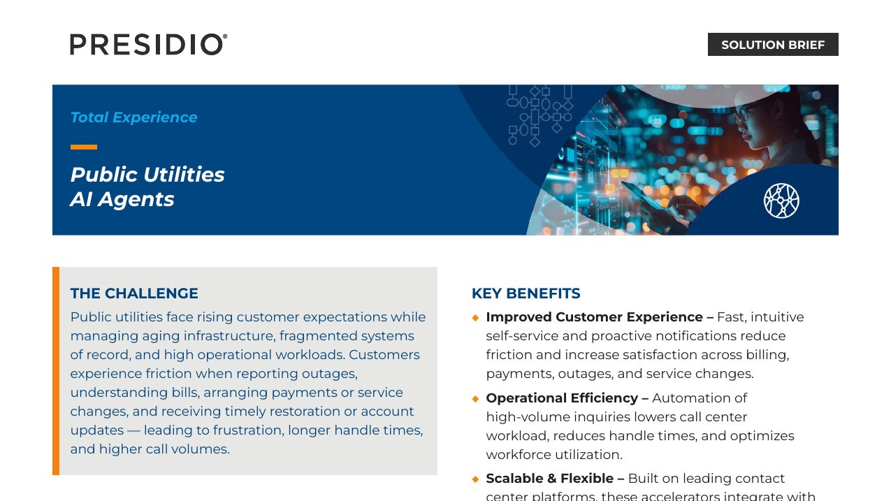 Solution Brief TX Public Utilities AI Agents