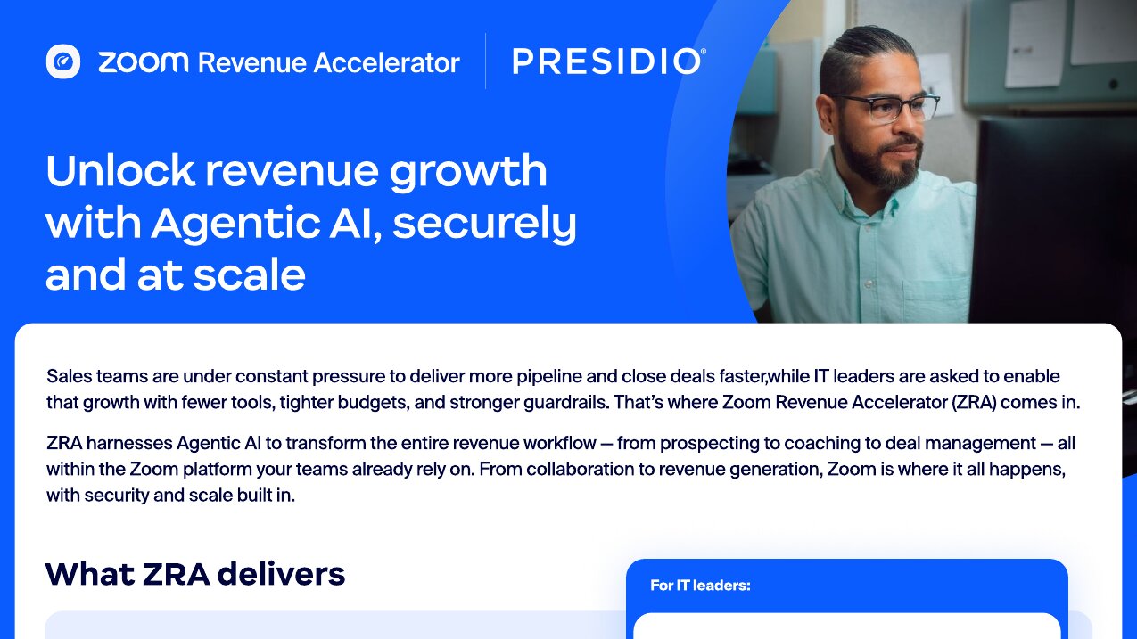 Zoom Revenue Accelerator IT leaders