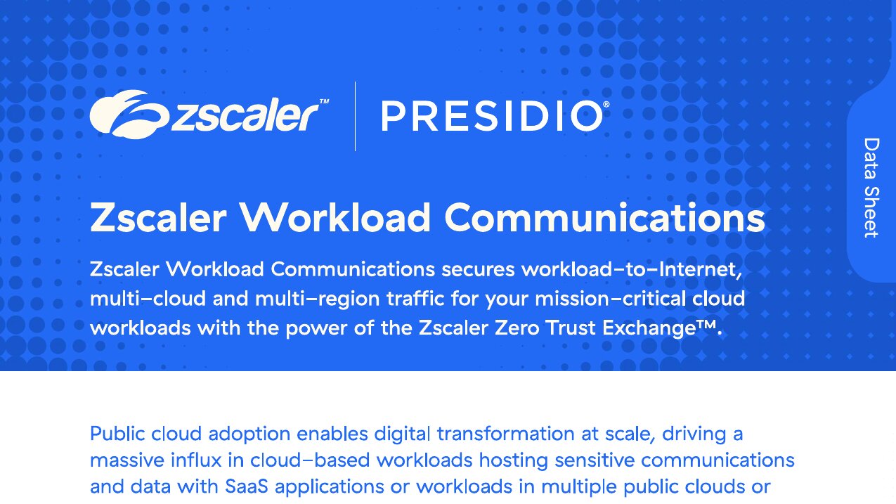 Zscaler Workload Communications 1