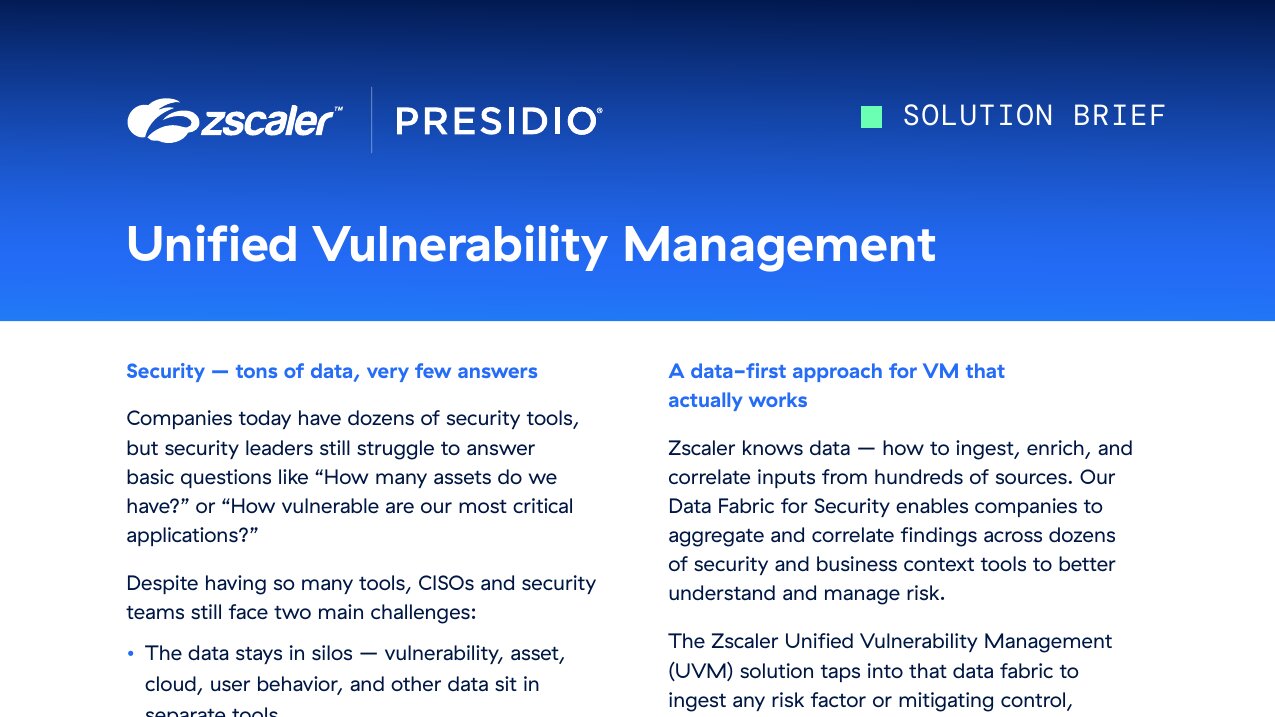 enhance security with unified vulnerability management p
