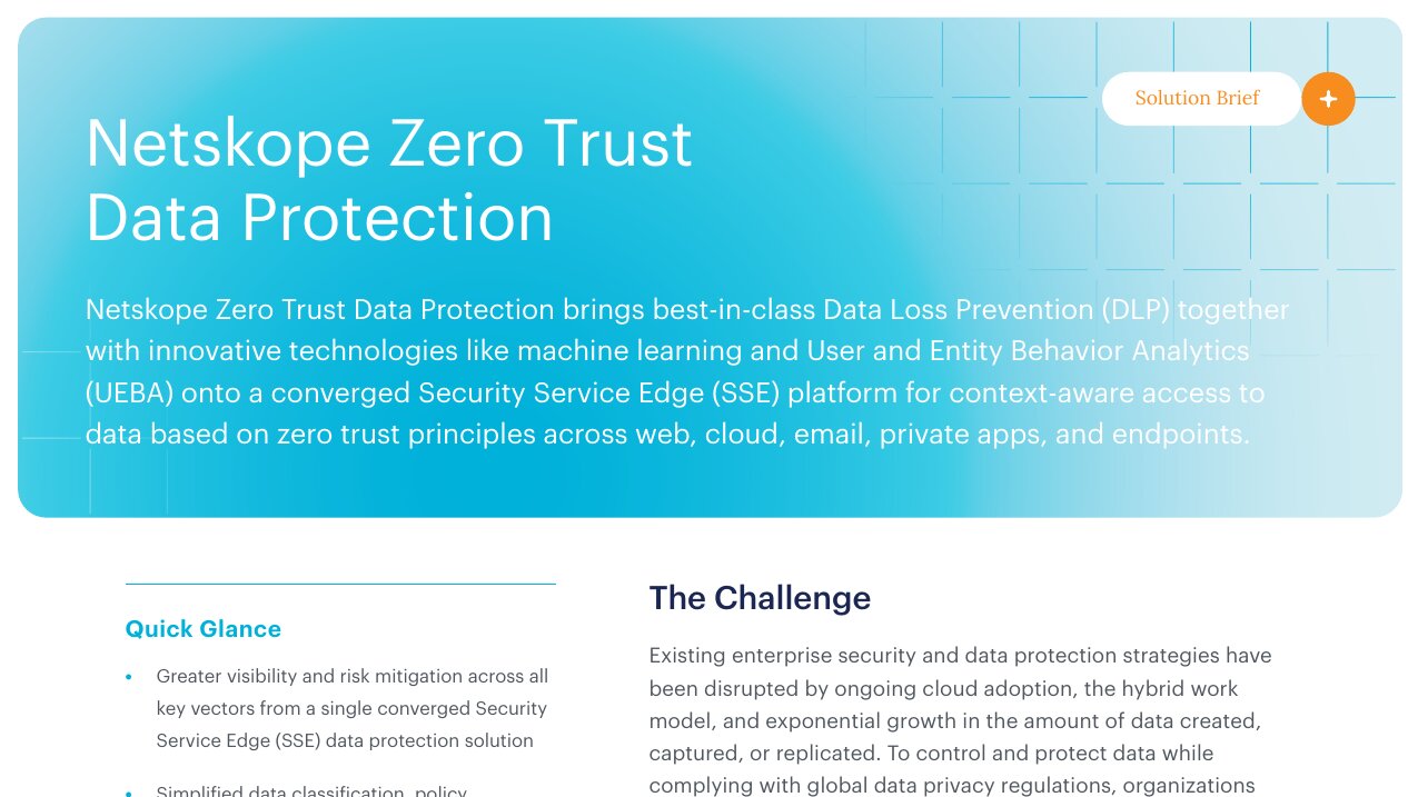 netskope zero trust data protection presidio
